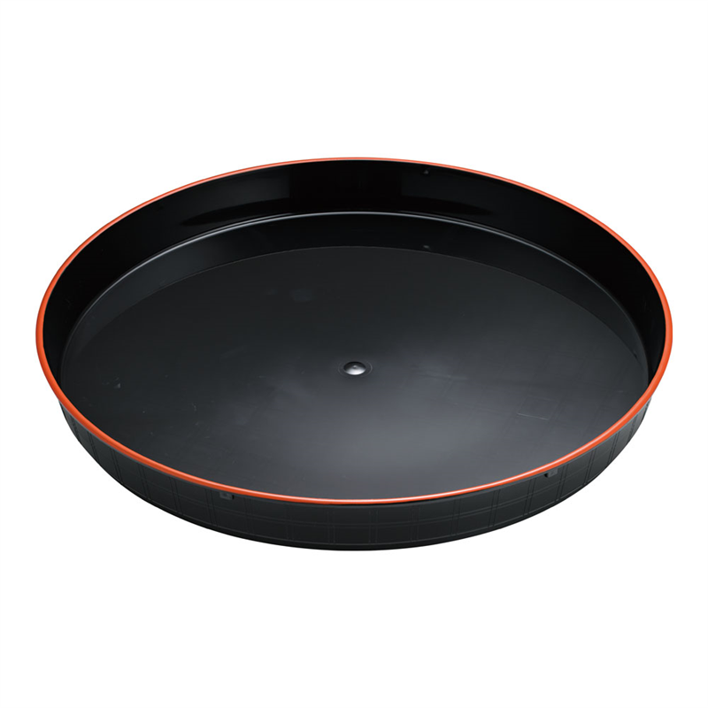 プラ容器 市松 黒赤フチ 45(5枚入) 1袋(ご注文単位1袋)【直送品】