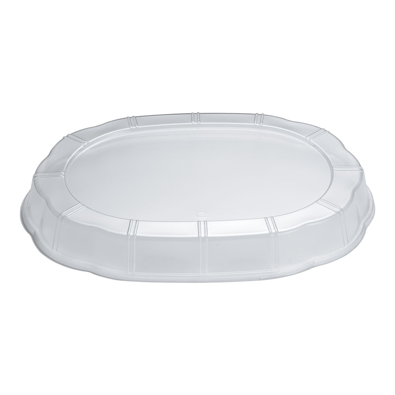 プラ容器 シルキー用蓋 透明 中用(10枚入) 1袋(ご注文単位1袋)【直送品】