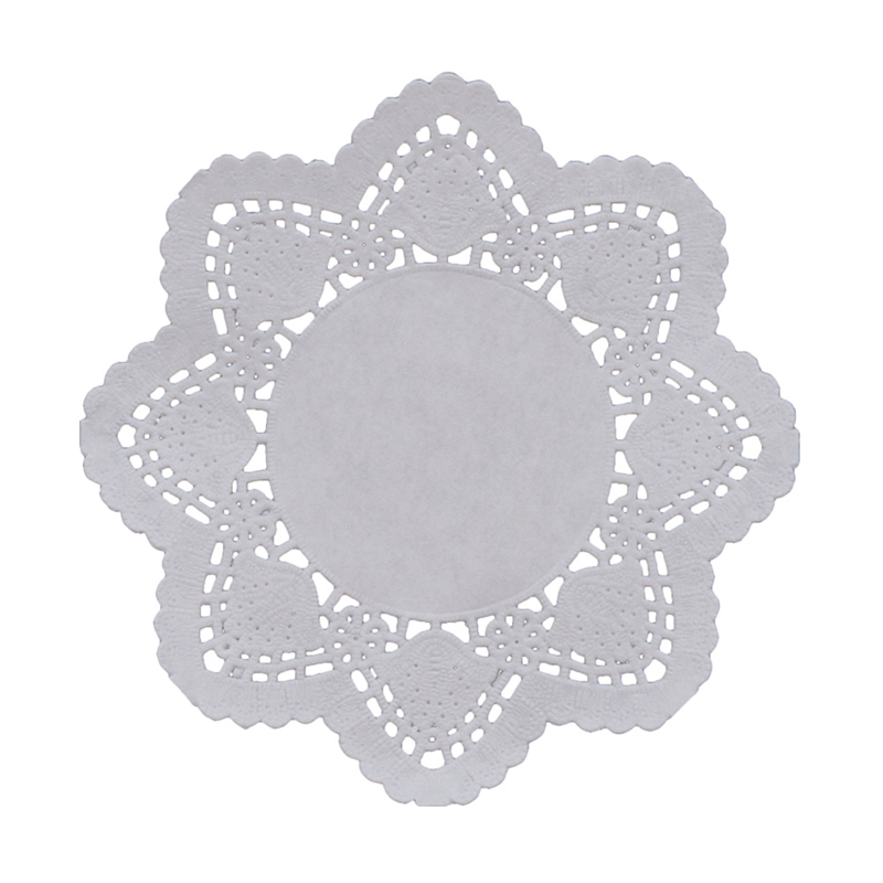 ドイリー　丸型レースペーパー （100枚入）　5号 1袋（ご注文単位1袋）【直送品】