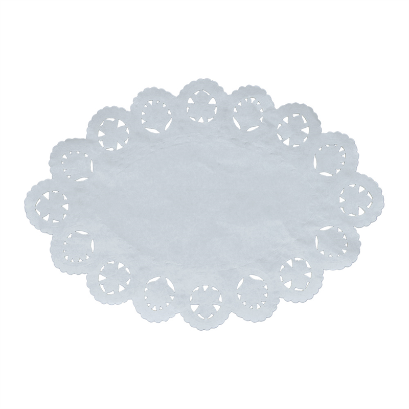 ドイリー　小判型レースペーパー （100枚入）　16号 1袋（ご注文単位1袋）【直送品】