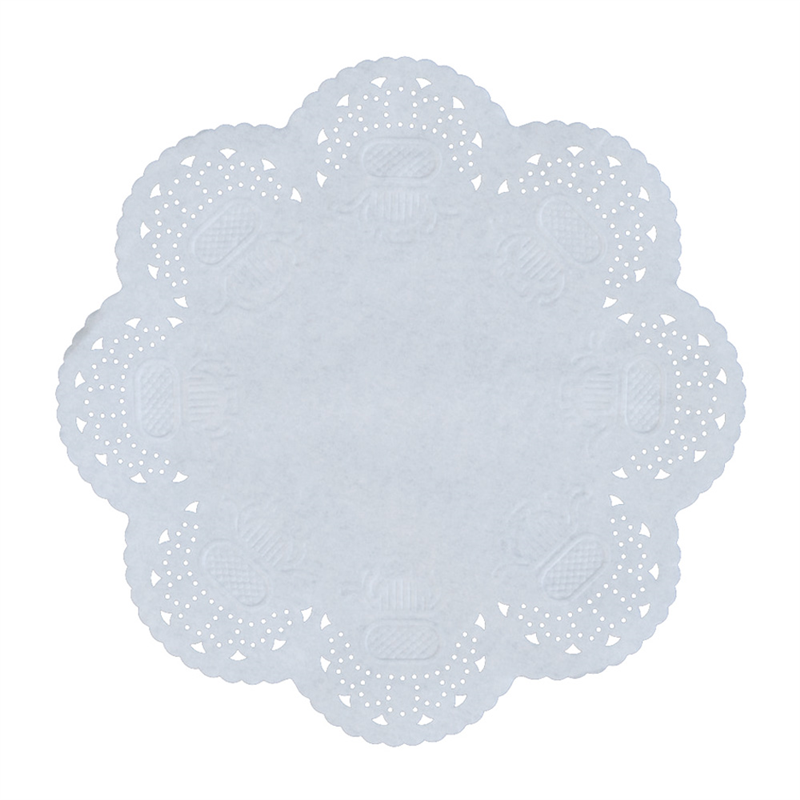 耐油レースペーパー　丸型 8号（500枚入） 1箱（ご注文単位1箱）【直送品】