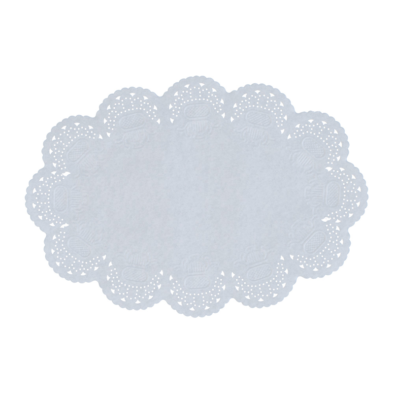 耐油レースペーパー　小判型 12号（500枚入） 1箱（ご注文単位1箱）【直送品】