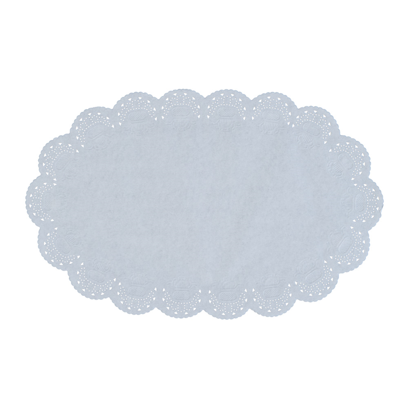 耐油レースペーパー　小判型 18号（300枚入） 1箱（ご注文単位1箱）【直送品】