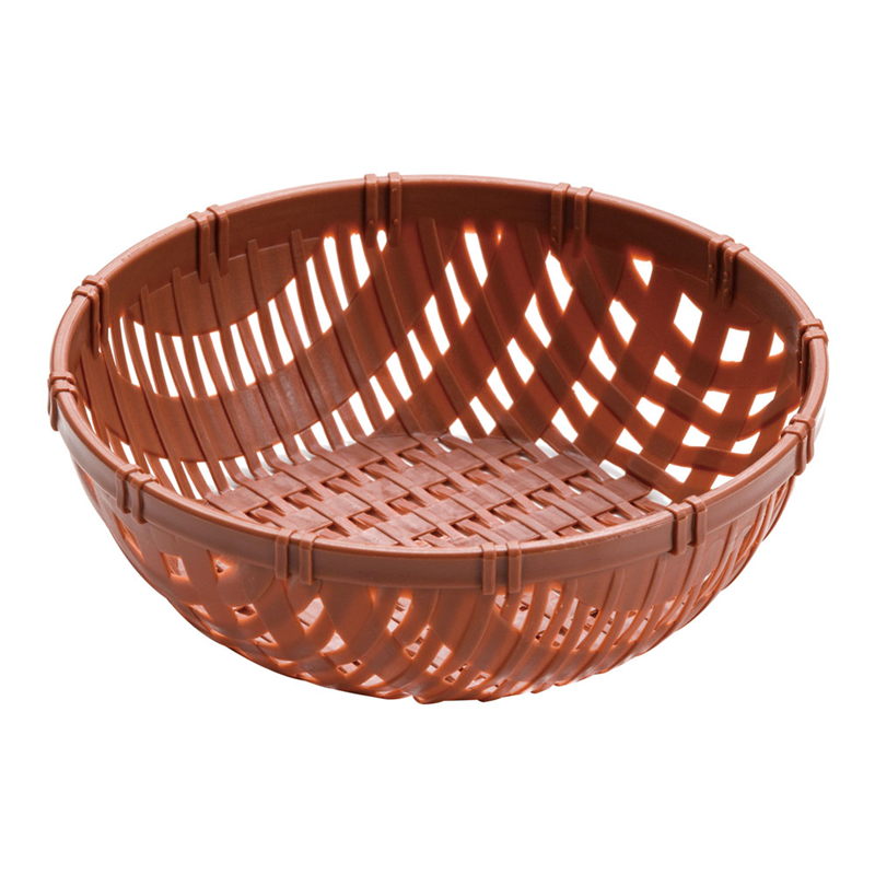 竹ざる風　プラザル（10個入） 5827　130ブラウン 1袋（ご注文単位1袋）【直送品】