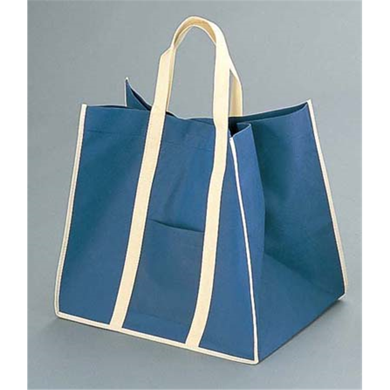 ファインビュー　不織布バッグ（10枚入） 中　ネイビー 1袋（ご注文単位1袋）【直送品】