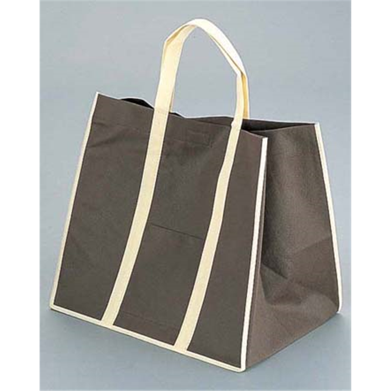 ファインビュー　不織布バッグ（10枚入） 中　ブラウン 1袋（ご注文単位1袋）【直送品】