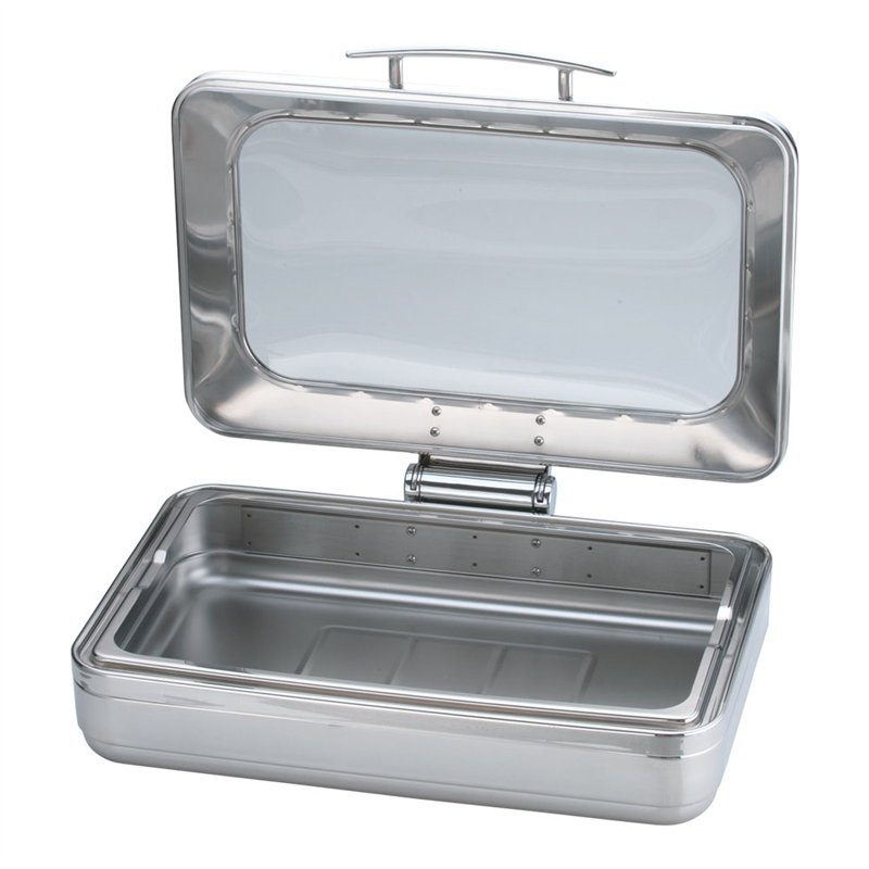 ロイヤル角チェーフィング フードパン無 ガラスカバー式1/1 J304 1箱(ご注文単位1箱)【直送品】