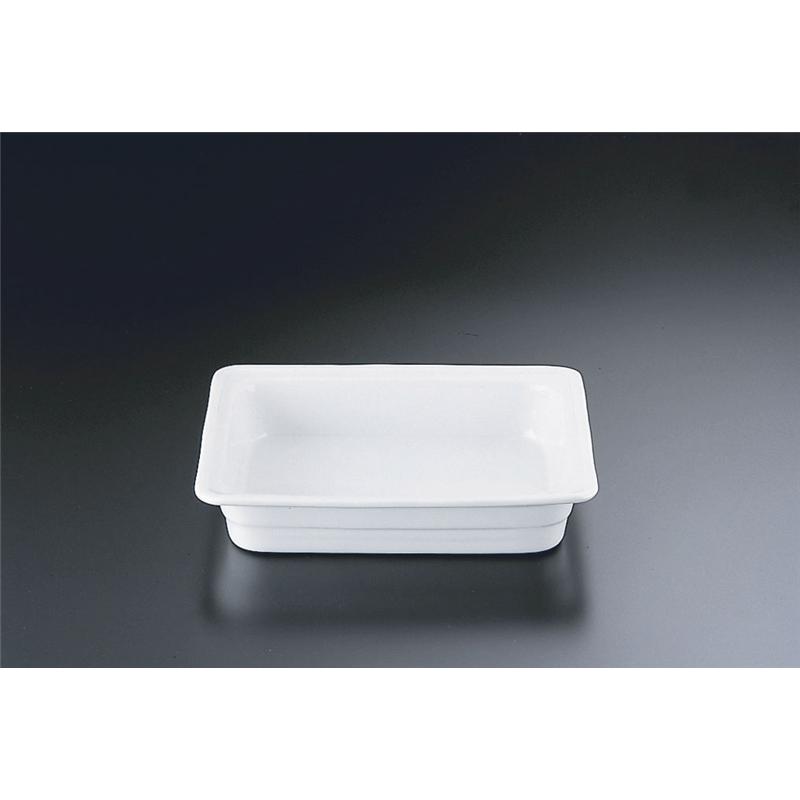 陶器製　ガストロノームディッシュ 1／2　65mm 1箱（ご注文単位1箱）【直送品】