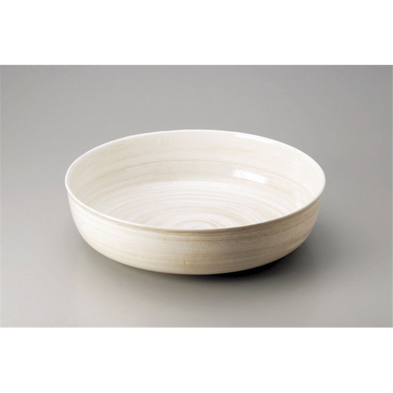 アルミ電磁用深型ドラ鉢　白刷毛目 尺0 1箱（ご注文単位1箱）【直送品】