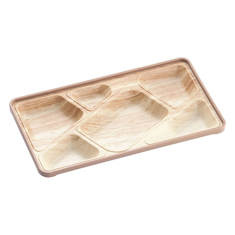 ポリプロピレン ランチプレート FN-5 メープル 1個(ご注文単位1個)【直送品】