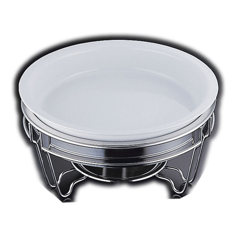 ヴァンセンヌ　丸チェーフイングTKG仕様 陶器仕切無中皿　目皿付 1個（ご注文単位1個）【直送品】