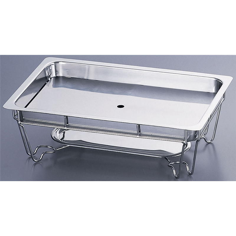 ヴァンセンヌ　チェーフィングスタンド 18-8（目皿付）1／1サイズ 1個（ご注文単位1個）【直送品】