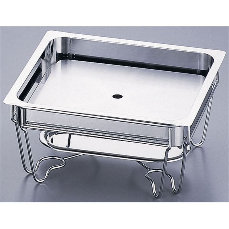 ヴァンセンヌ　チェーフィングスタンド 18-8（目皿付）2／3サイズ 1個（ご注文単位1個）【直送品】