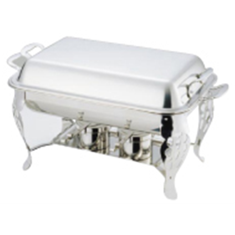 UK18-8共柄角チェーフィングデッシュ シングル　22インチ 1袋（ご注文単位1袋）【直送品】