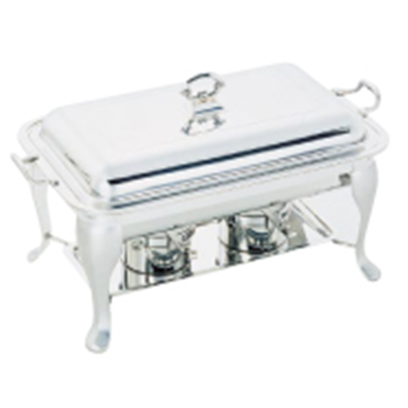 SW18-8共柄角チェーフィングデッシュ シングル 20インチ 1箱(ご注文単位1箱)【直送品】