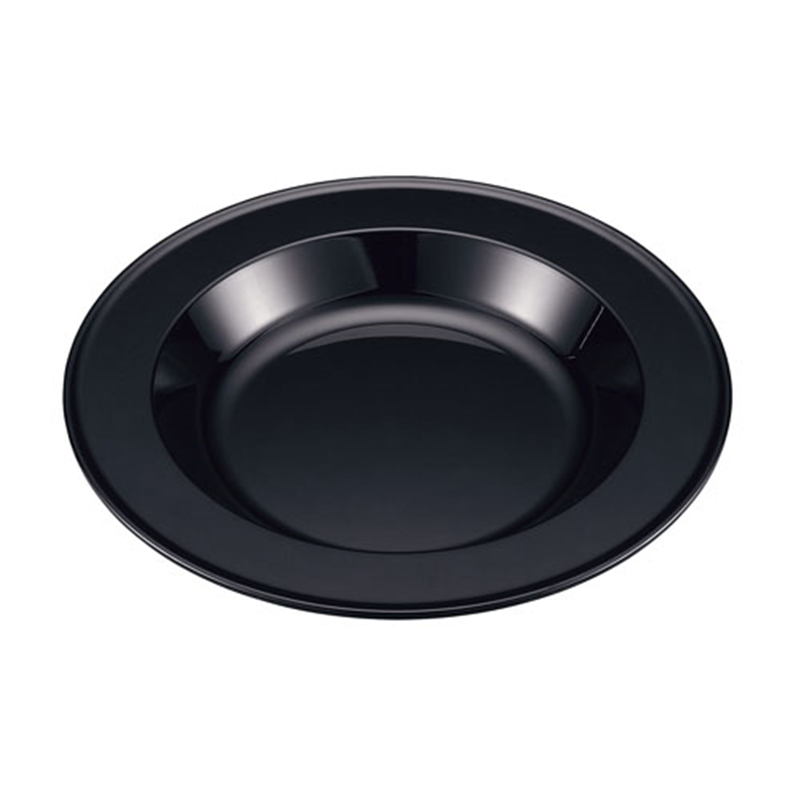 メラミン　丸型フードパン　13インチ TKO-136BK 1袋（ご注文単位1袋）【直送品】