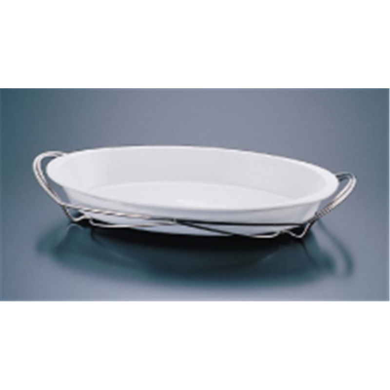 SAシャトレ　ツバ付小判グラタンセット 12-1011-42W 1個（ご注文単位1個）【直送品】