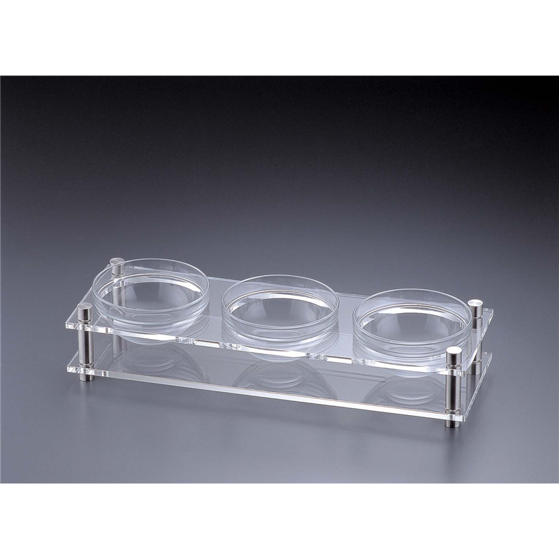 アクリル　コンディメントスタンド 1段3穴　B30-3 1箱（ご注文単位1箱）【直送品】