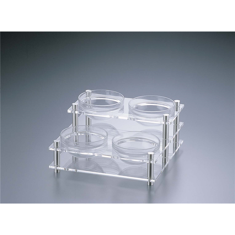 アクリル　コンディメントスタンド 2段4穴　B30-2 1箱（ご注文単位1箱）【直送品】