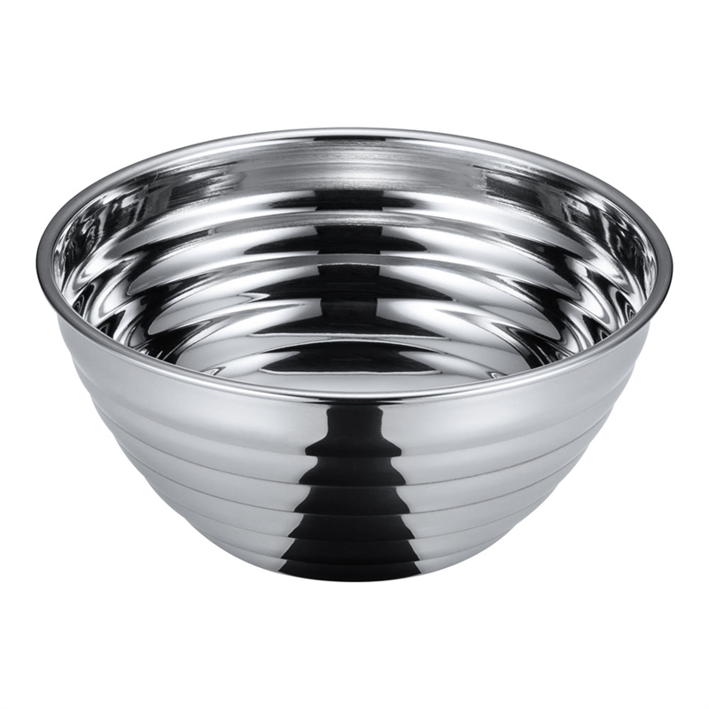 18-8サラダボール／ライン（シングル） 12cm 1袋（ご注文単位1袋）【直送品】