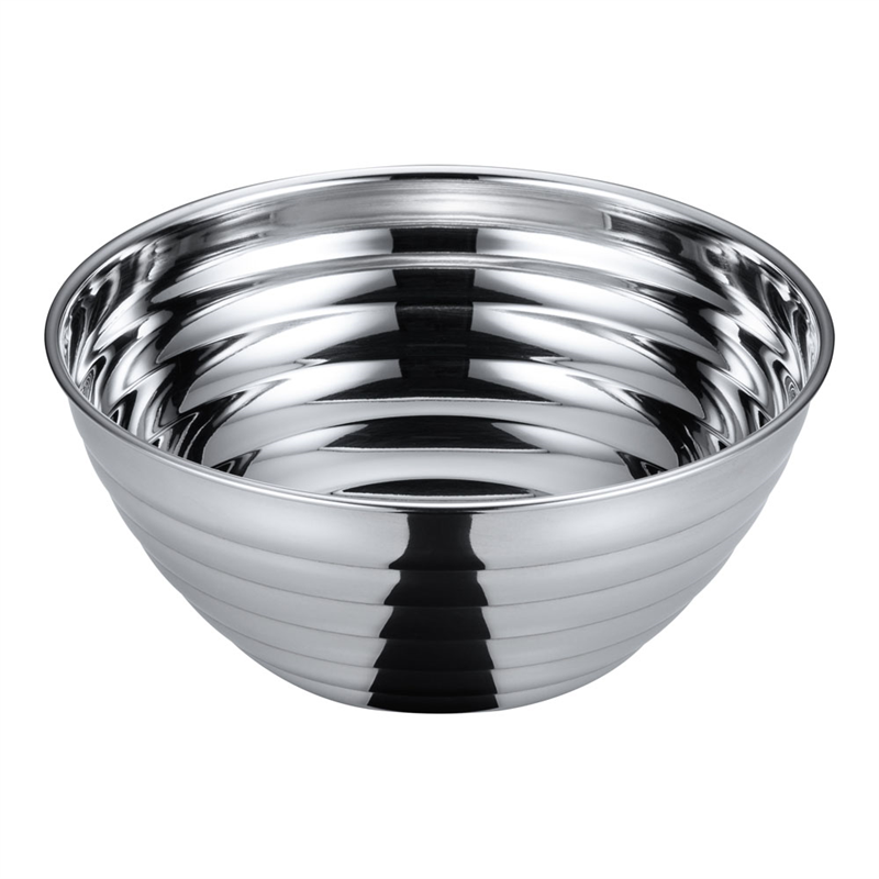 18-8サラダボール／ライン（シングル） 17cm 1袋（ご注文単位1袋）【直送品】