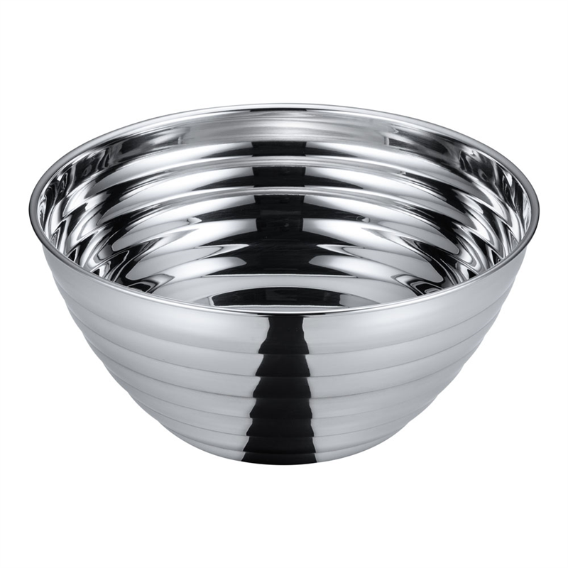 18-8サラダボール／ライン（シングル） 20cm 1袋（ご注文単位1袋）【直送品】