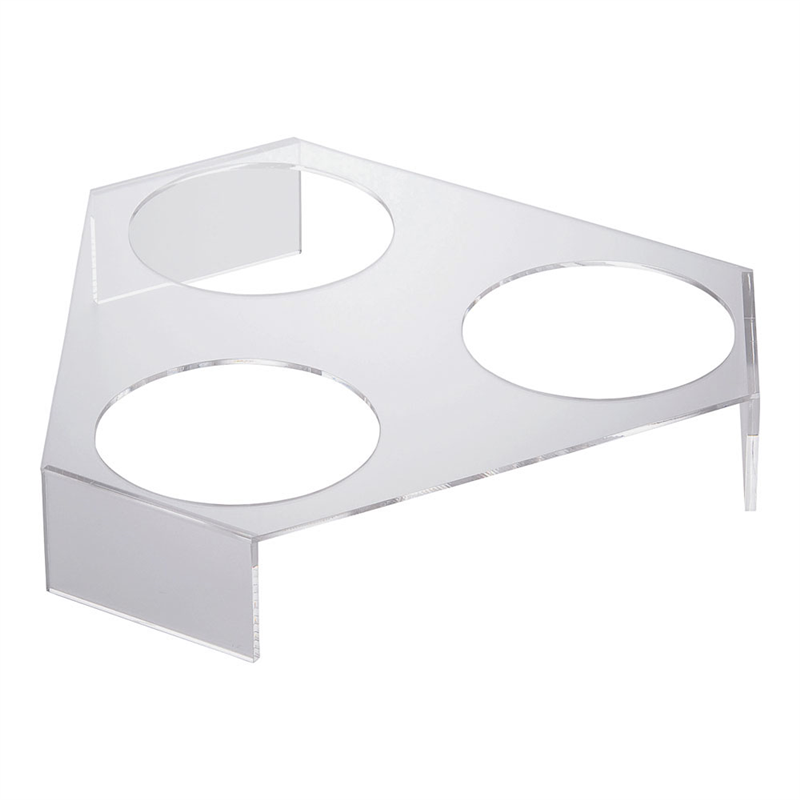 アクリルサラダボール三角スタンド3穴 小用 1個（ご注文単位1個）【直送品】