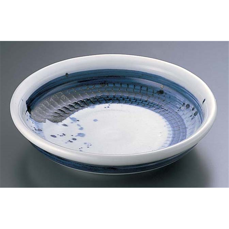 ごす刷毛目8.0大皿　深 B03-34 1個（ご注文単位1個）【直送品】