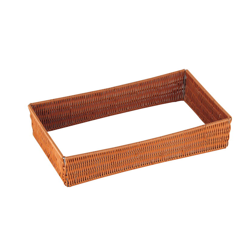 樹脂ラタン　ガストロノームパンフレーム 1／1サイズ　ブラウン 1個（ご注文単位1個）【直送品】