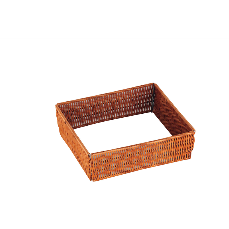 樹脂ラタン　ガストロノームパンフレーム 2／3サイズ　ブラウン 1個（ご注文単位1個）【直送品】