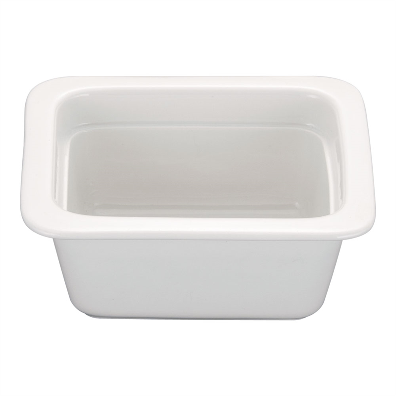 ロイヤル陶器製 角ガストロノームパン PB625-16 1/6 ホワイト 1箱(ご注文単位1箱)【直送品】