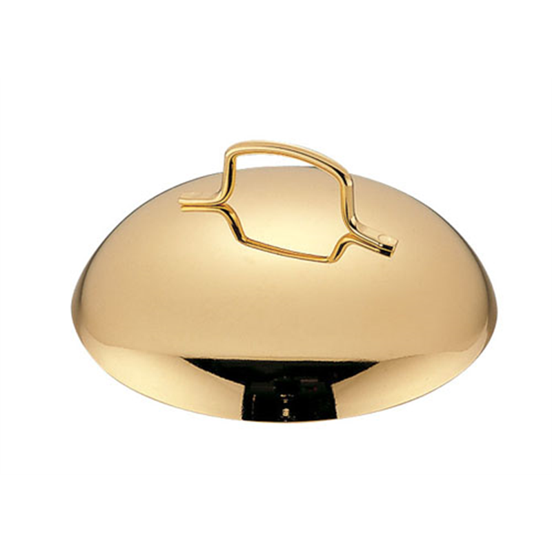 TKG18-8プチ中華鍋用蓋　金メッキ付 9cm用 1袋（ご注文単位1袋）【直送品】