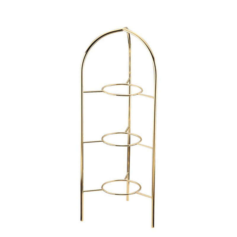 TKG18-8プチ中華シリーズ用 3段スタンド（金メッキ付） 1袋（ご注文単位1袋）【直送品】