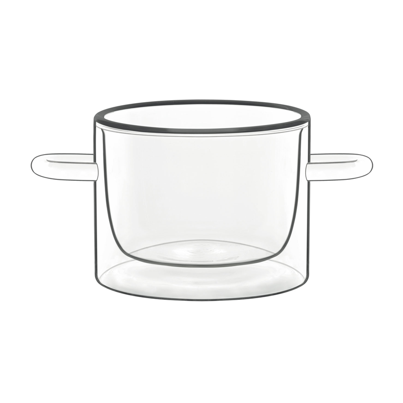 ダブルウォールフード＆デザイン（2ヶ入） ラウンドポット11637／01 1箱（ご注文単位1箱）【直送品】