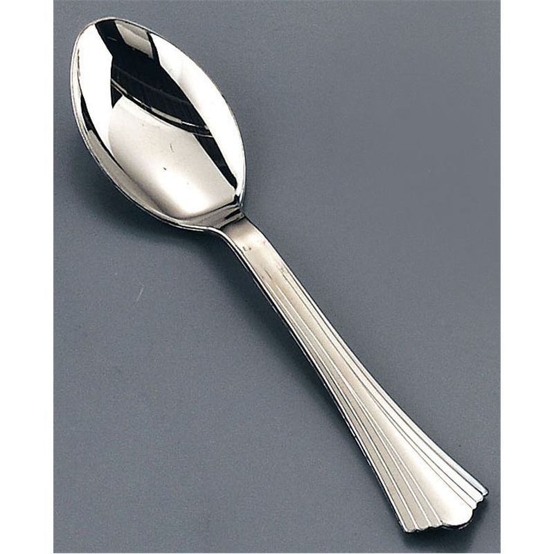 プラシルバー　デザートスプーン B-M-003（40本入） 1個（ご注文単位1個）【直送品】