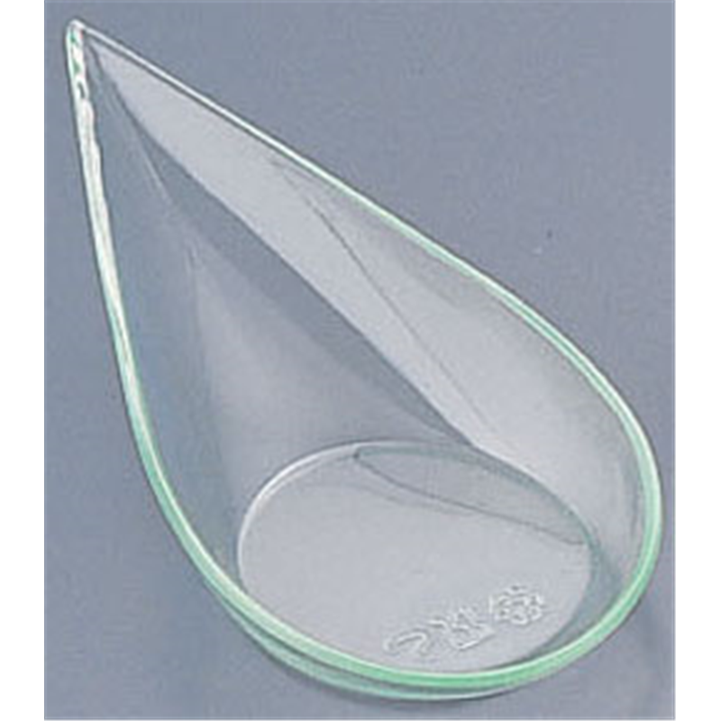 ソリア 雫型スプーン (40個入) PS30365 クリアグリーン 1袋(ご注文単位1袋)【直送品】