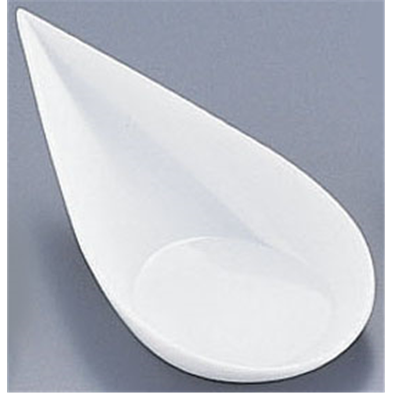 ソリア　雫型スプーン　（40個入） PS30362　ホワイト 1袋（ご注文単位1袋）【直送品】