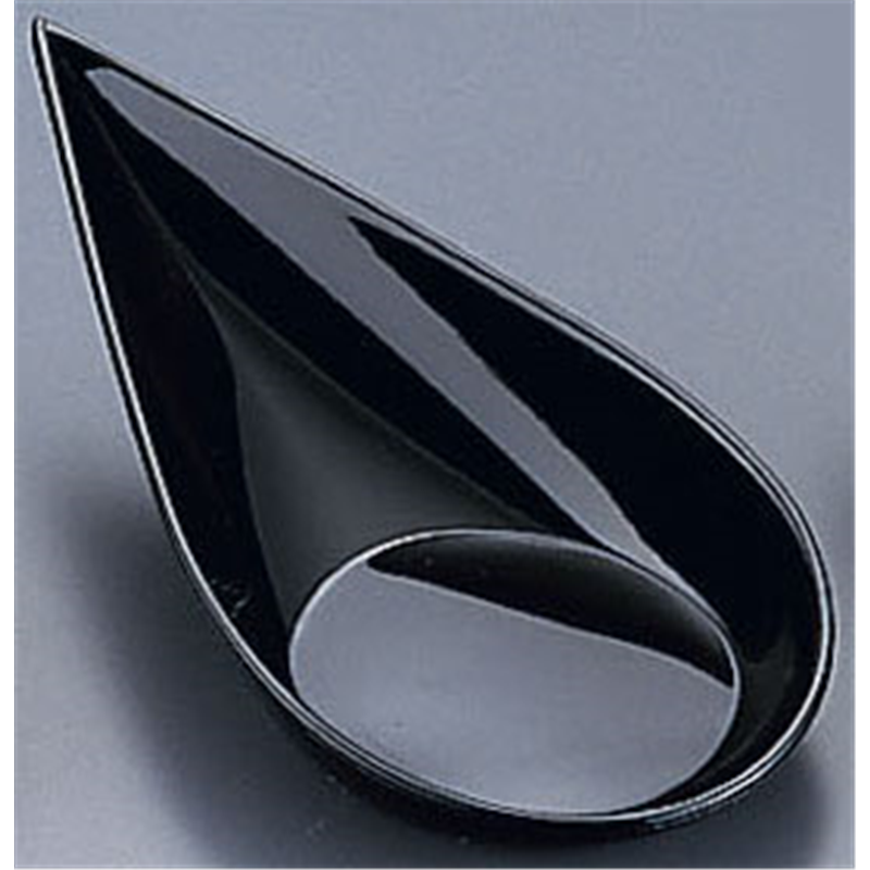 ソリア　雫型スプーン　（40個入） PS30363　ブラック 1袋（ご注文単位1袋）【直送品】