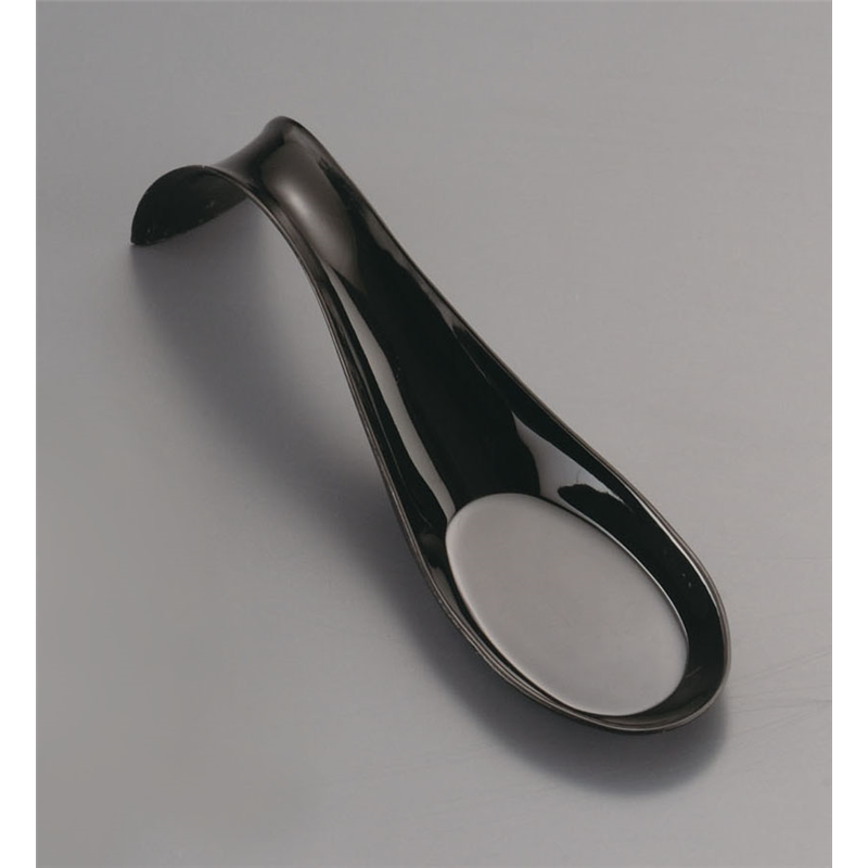 ソリア　カーブハンドルスプーン（50入） PS32153　ブラック 1袋（ご注文単位1袋）【直送品】