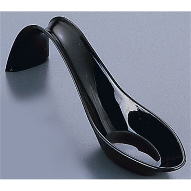 ソリア　カーブハンドルスプーン（12入） FF02016　ブラック 1箱（ご注文単位1箱）【直送品】