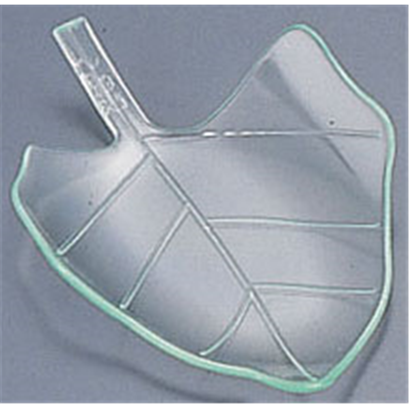 ソリア　リーフプレート　（50個入） PS32140　クリアグリーン 1袋（ご注文単位1袋）【直送品】