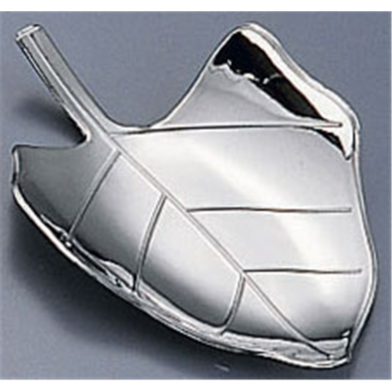 ソリア　リーフプレート　（50個入） PS32144　シルバー 1袋（ご注文単位1袋）【直送品】