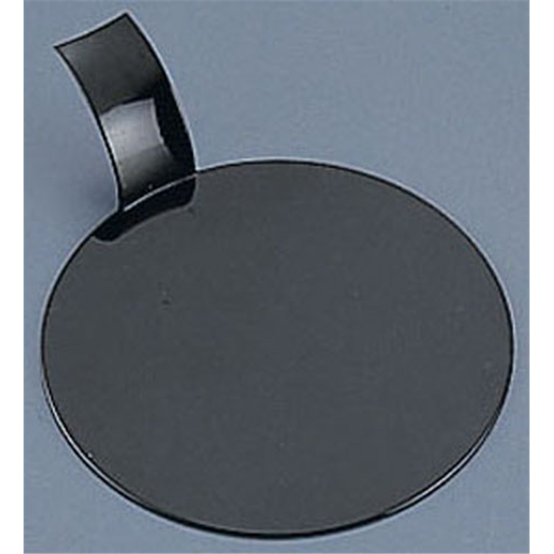 ソリア　ディスクケーキプレート　100入 PS32203　ブラック　8cm 1袋（ご注文単位1袋）【直送品】