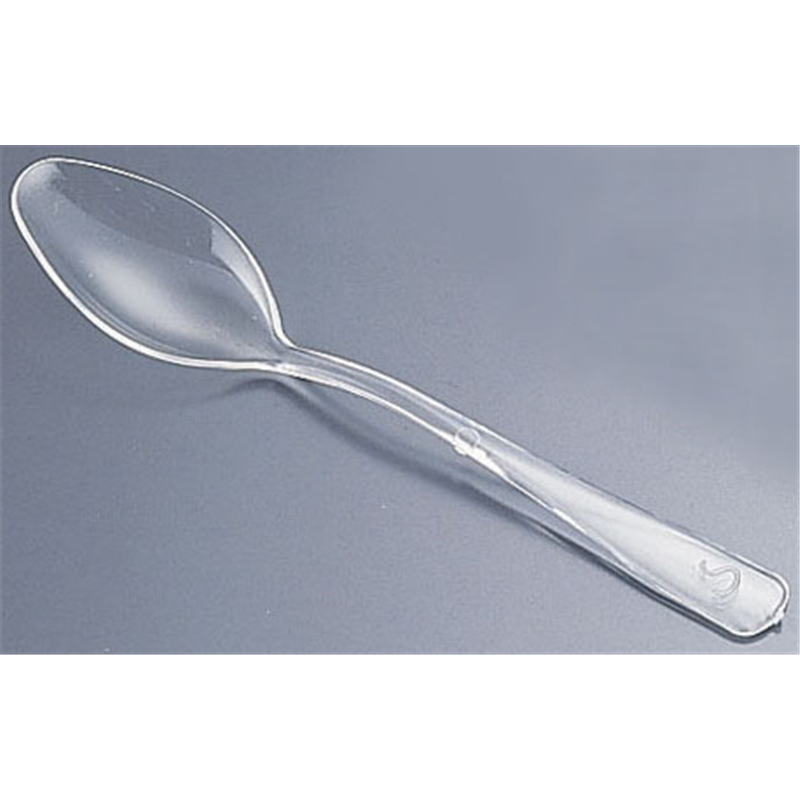 ソリア　ミニスプーン　（250本入） CS50700　クリアー 1袋（ご注文単位1袋）【直送品】