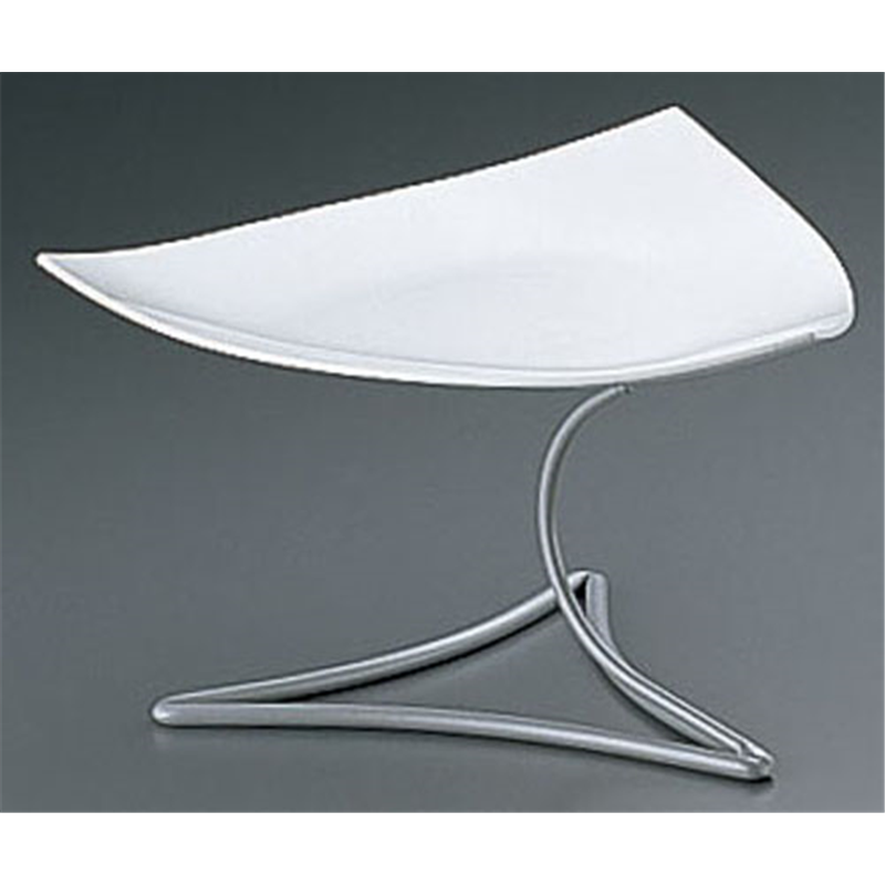 ML　アイアンシェイププレートスタンド Cod.407.01ホワイト 1箱（ご注文単位1箱）【直送品】