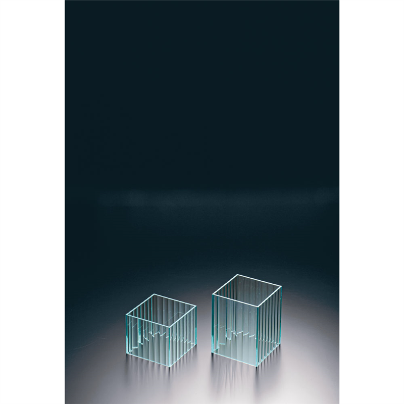 アクリルラインストレートスクエアスタンド グリーン　120角　H150 1袋（ご注文単位1袋）【直送品】