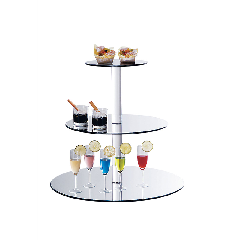 三段オードブルスタンド（ミラートレイ） 315167 1箱（ご注文単位1箱）【直送品】