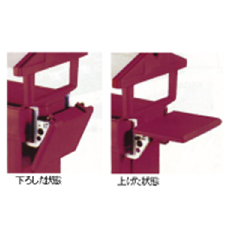 キャンブロ　フードバー専用エンドテーブル ダークブラウン 1箱（ご注文単位1箱）【直送品】