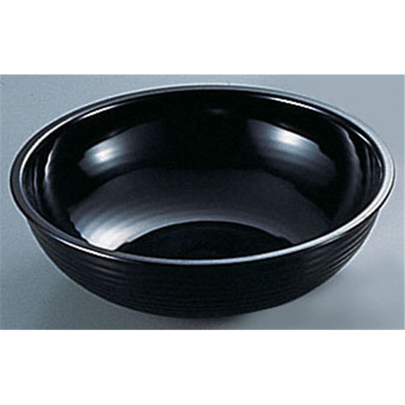 キャンブロ　丸型リブタイプサラダボール RSB15CW　（ブラック） 1個（ご注文単位1個）【直送品】