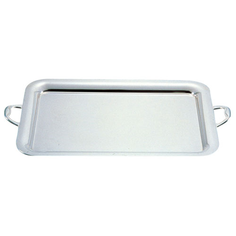 UK18-8プレーンタイプ角盆 22インチ（手付） 1袋（ご注文単位1袋）【直送品】